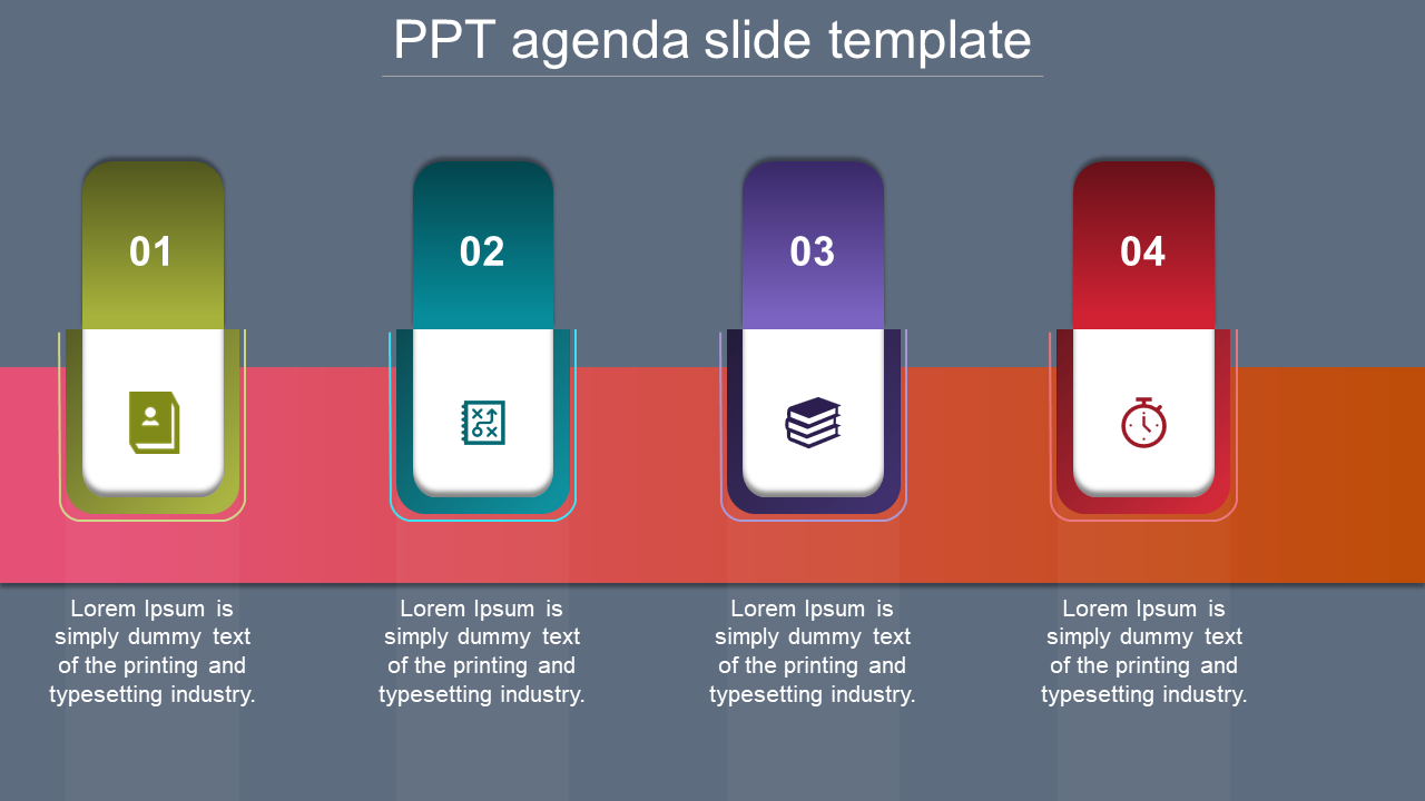 Agenda with time slots templates